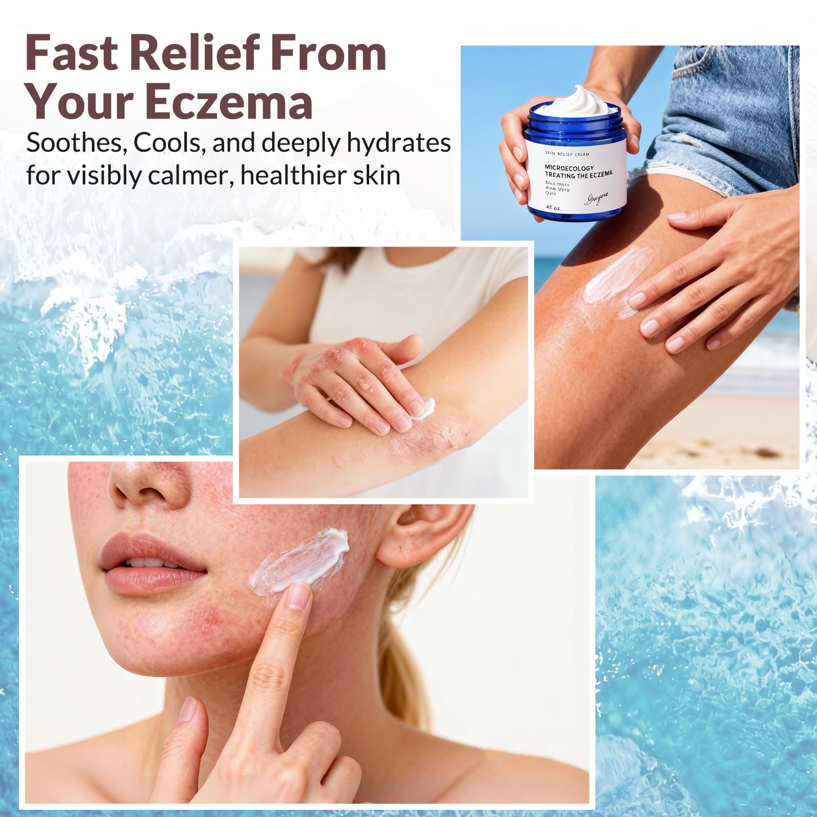 Crogooe fragrance-free packaging highlights safe use for sensitive skin