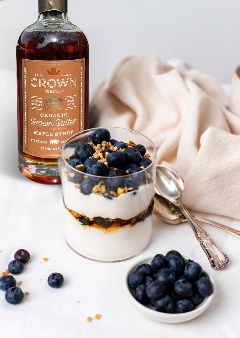 Crown Maple Brown Butter Flavor Syrup drizzle enhances French toast with buttery notes