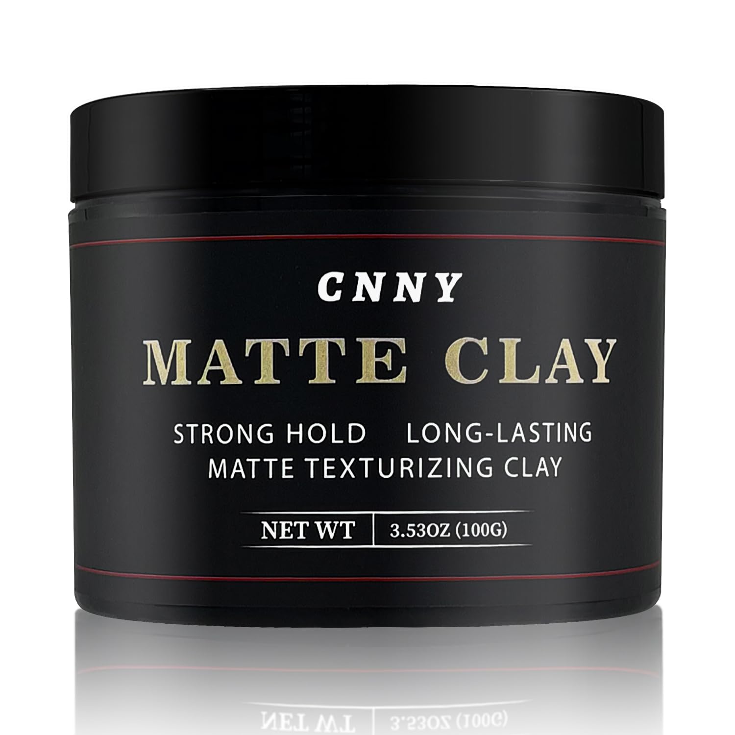 Crownnaturally CNNY matte clay jar for natural hold and textured finish.