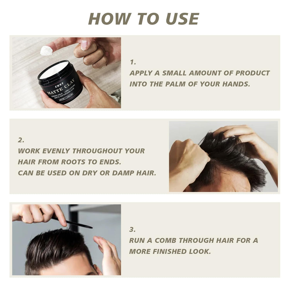 Crownnaturally CNNY clay adds subtle texture without shine on fine hair.