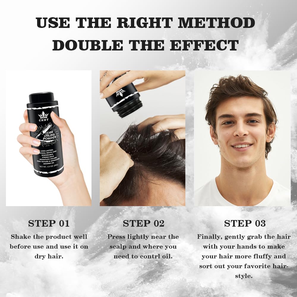 Crownnaturally CNNY powder dispensed for quick styling and grip