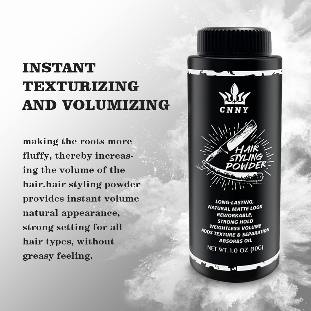 Crownnaturally CNNY powder at roots delivering natural volume