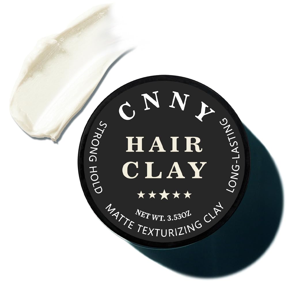 Crownnaturally CNNY matte clay for fine hair with controlled texture.
