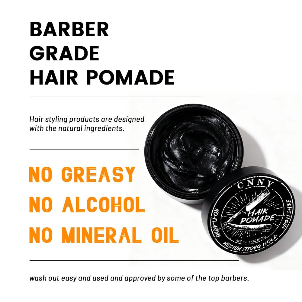 Crownnaturally hair pomade all-hair-types versatility for slick backs or pompadours.