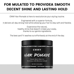 Crownnaturally hair pomade high shine for a polished barber-ready finish.