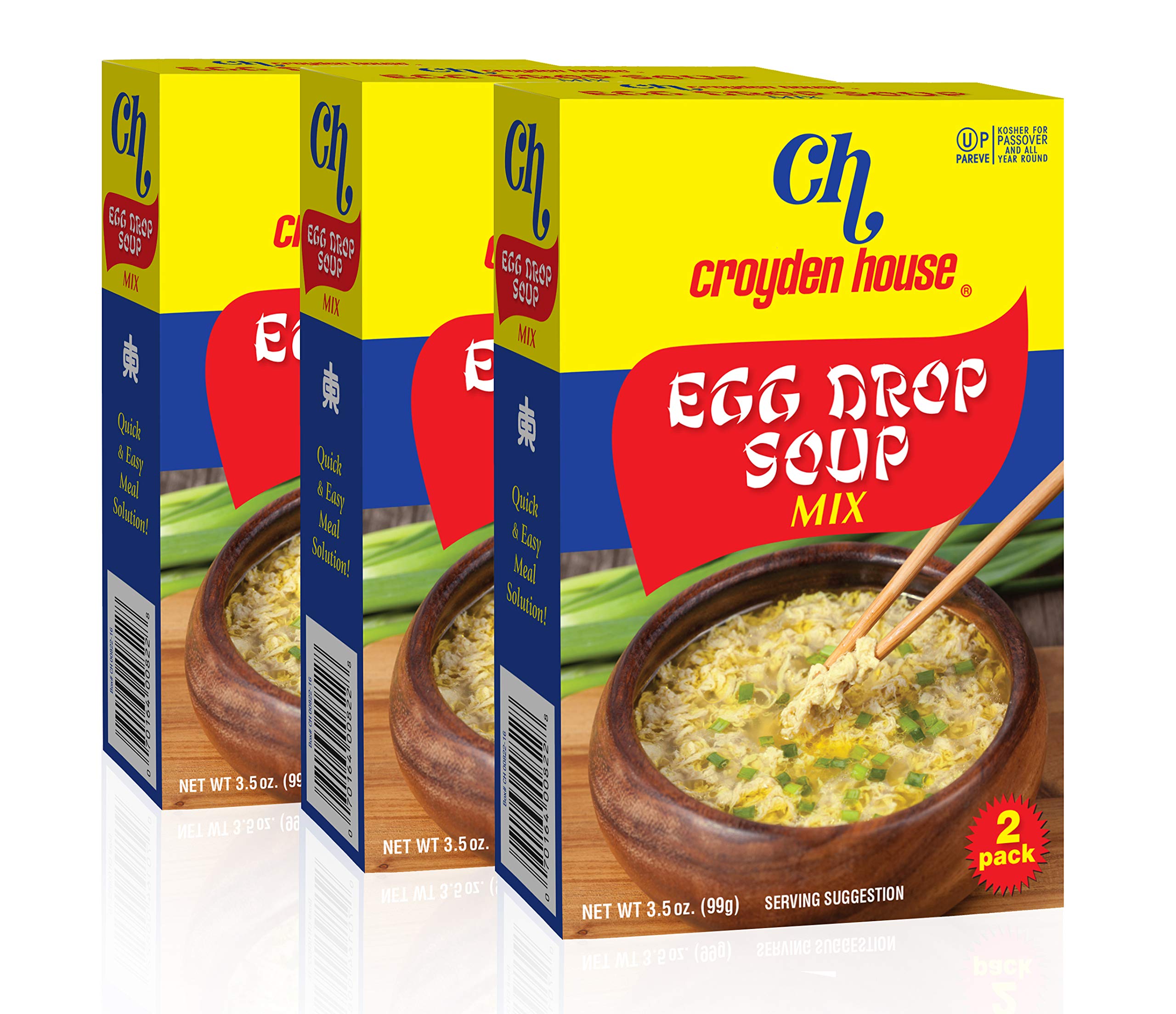 Croyden House Egg Drop Soup mix in a bowl, ready for a quick comforting meal