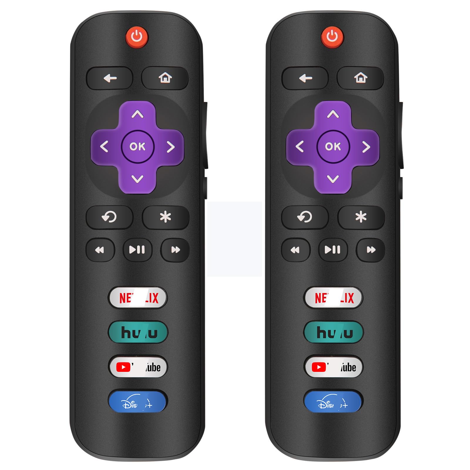 CrsaSwivo Roku replacement remote front view ready to pair and simplify TV control.