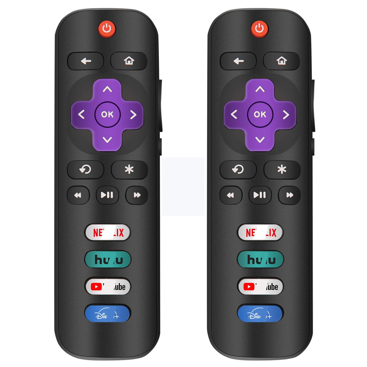 CrsaSwivo Roku replacement remote front view ready to pair and simplify TV control.