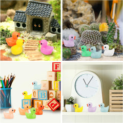 CRTWDMAN ducks in garden diorama detail enhancing mini landscape