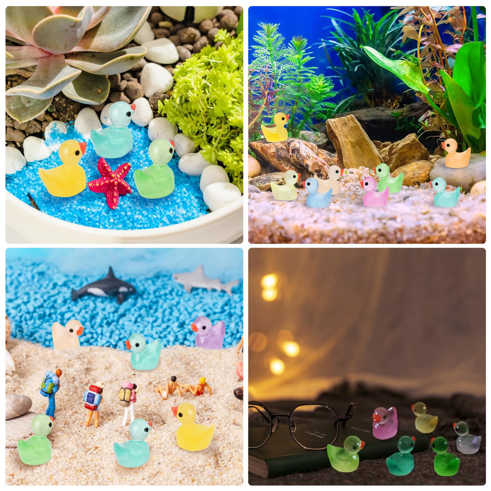 CRTWDMAN resin ducks are waterproof and durable for long-lasting mini landscapes.