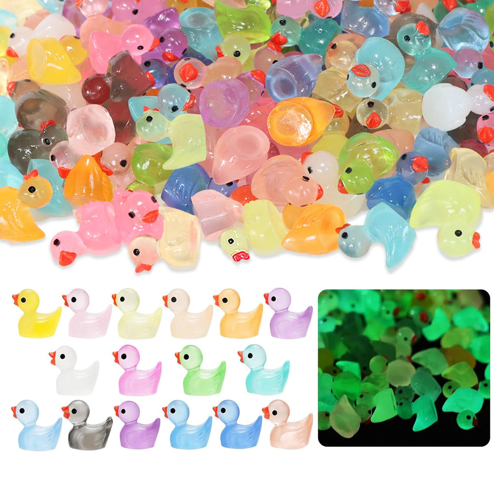 CRTWDMAN luminous ducks absorb light for all-day novelty at dusk and night.