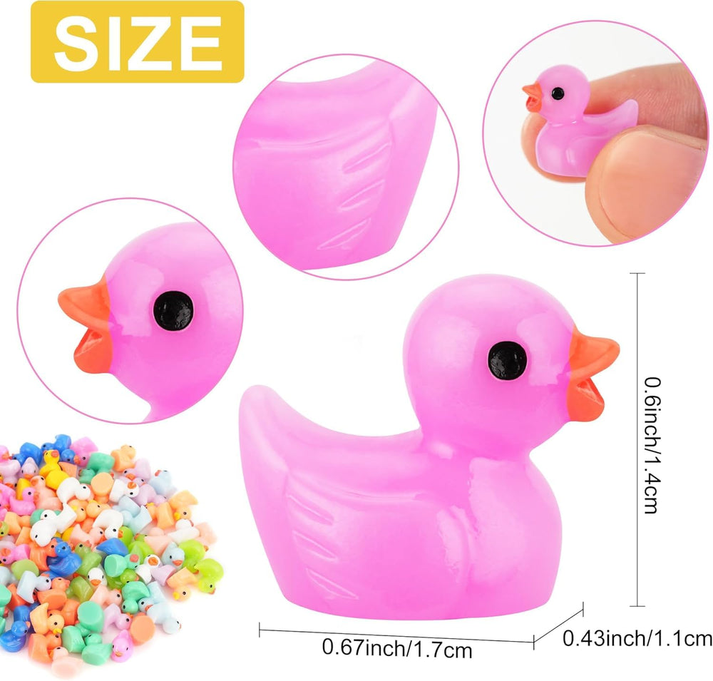 CRTWDMAN mini ducks colorful collection for versatile decor