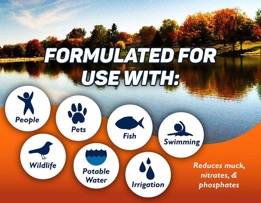 Crystal Blue bacteria boost promotes a healthier pond ecosystem over time