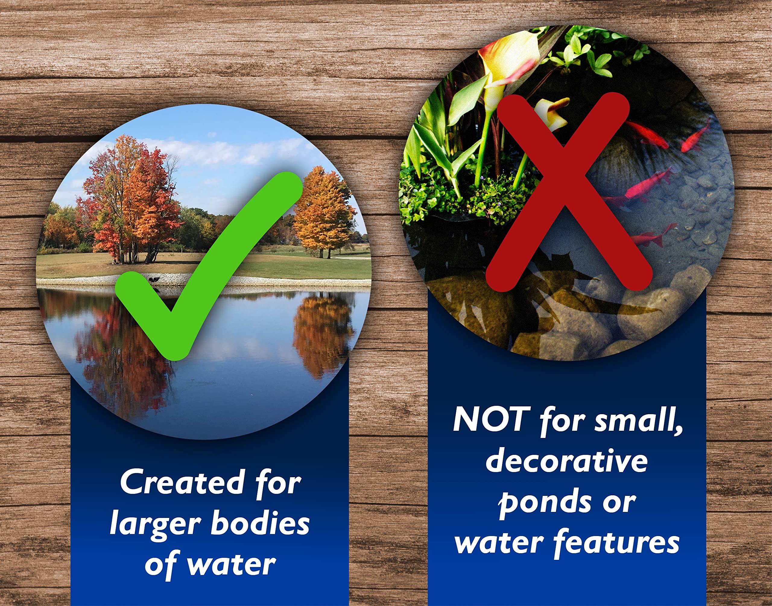 Crystal Blue cleaner reducing pond edge odors for a fresher pond
