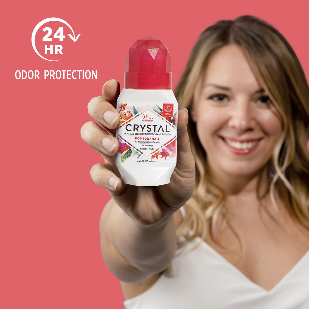 Crystal Essence roll-on dry-fast ensures quick drying with no residue