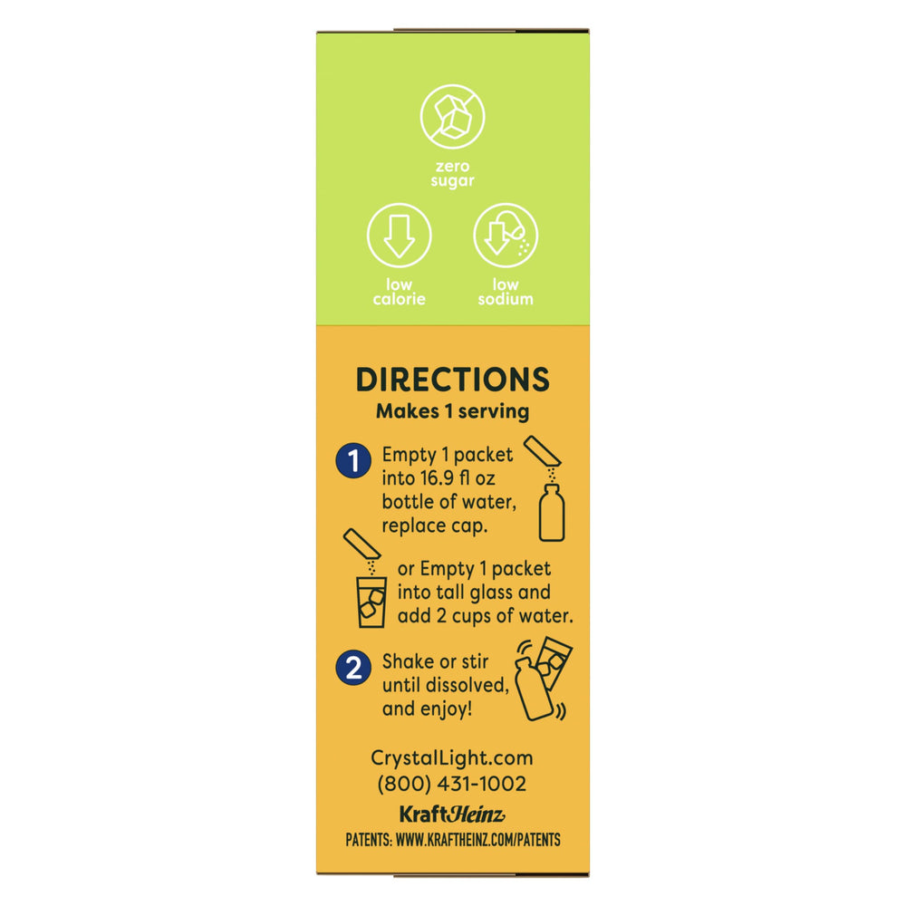 Crystal Light Lemon Iced Tea mix offers quick, refreshing hydration anytime.