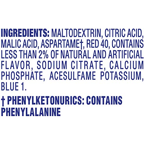 Crystal Light Raspberry Ice powder dissolving in water for a refreshing, low-calorie drink.