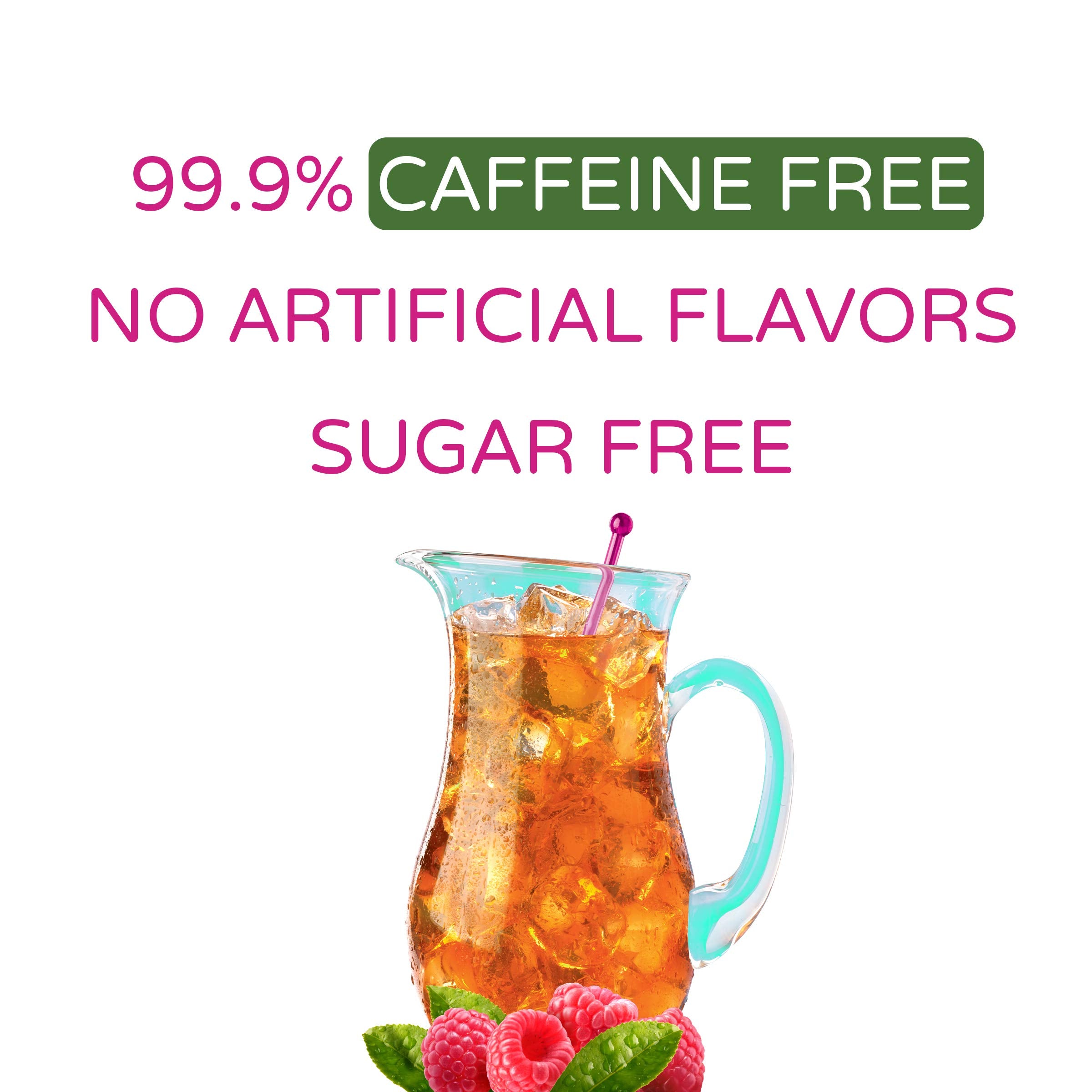 Crystal Light Raspberry Ice in a glass, bright and refreshing.