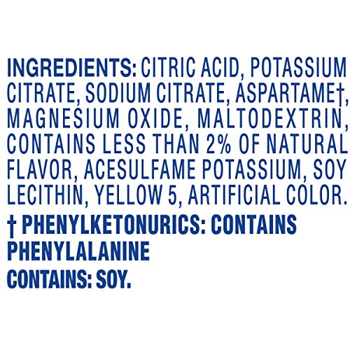 Crystal Light lemonade with lemon slices suggests a fresh, convenient mix.