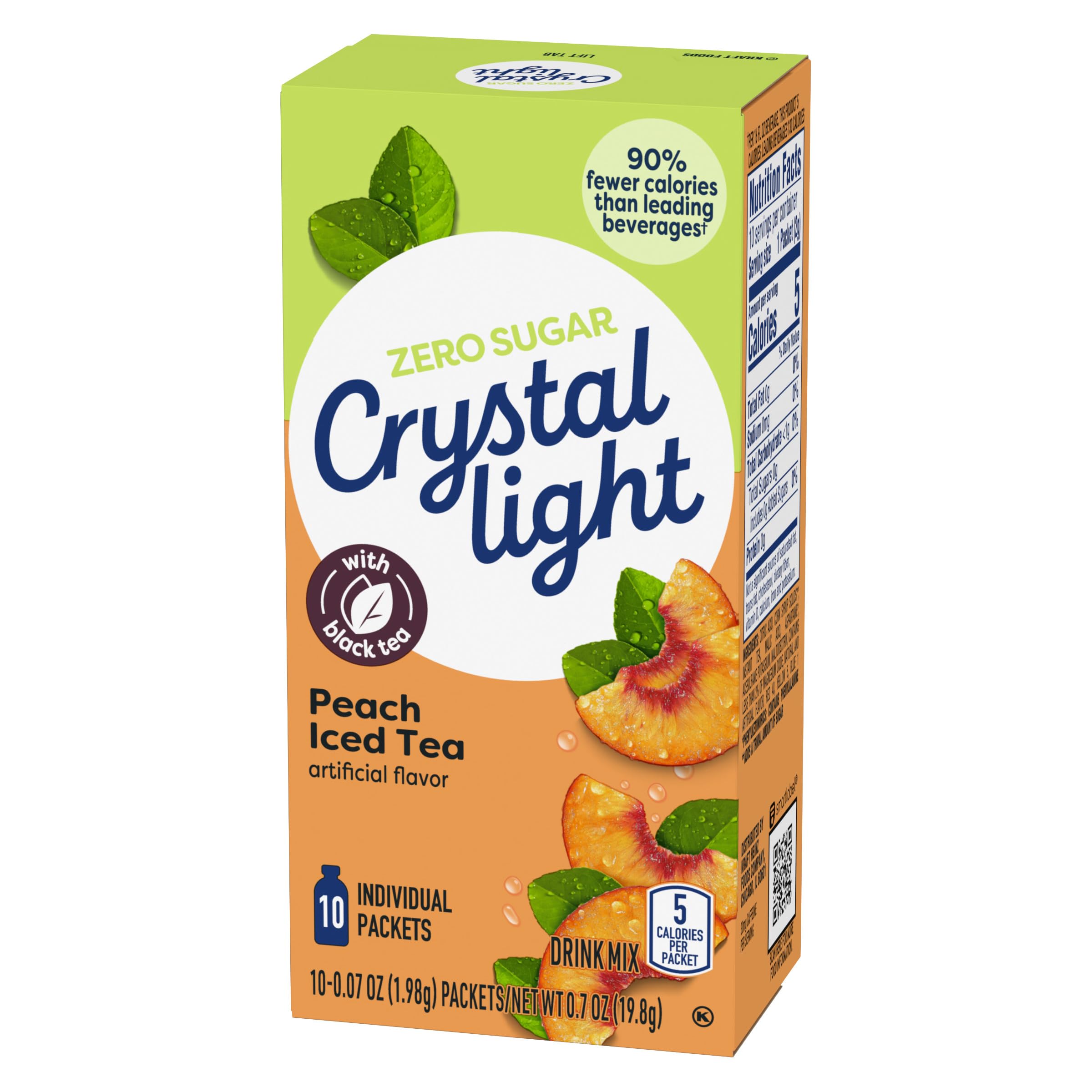 Crystal Light twelve-box display of on-the-go drink mix