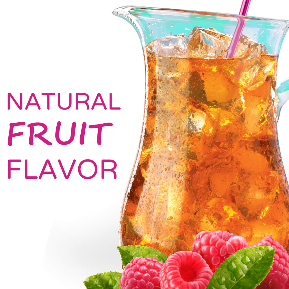 Two-quart pitcher of Crystal Light Raspberry Ice, ready to chill.