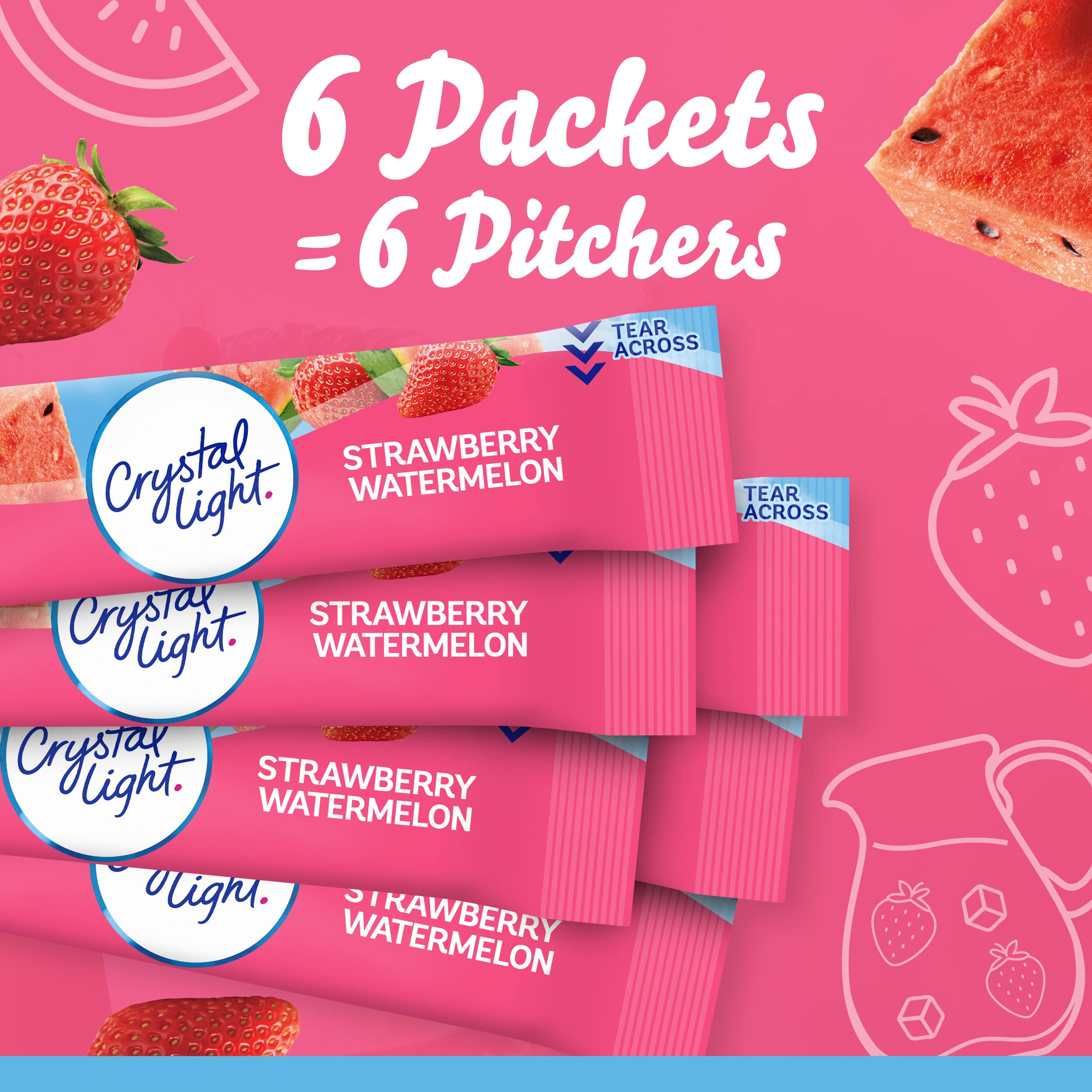 Assorted Crystal Light flavors displayed to show variety
