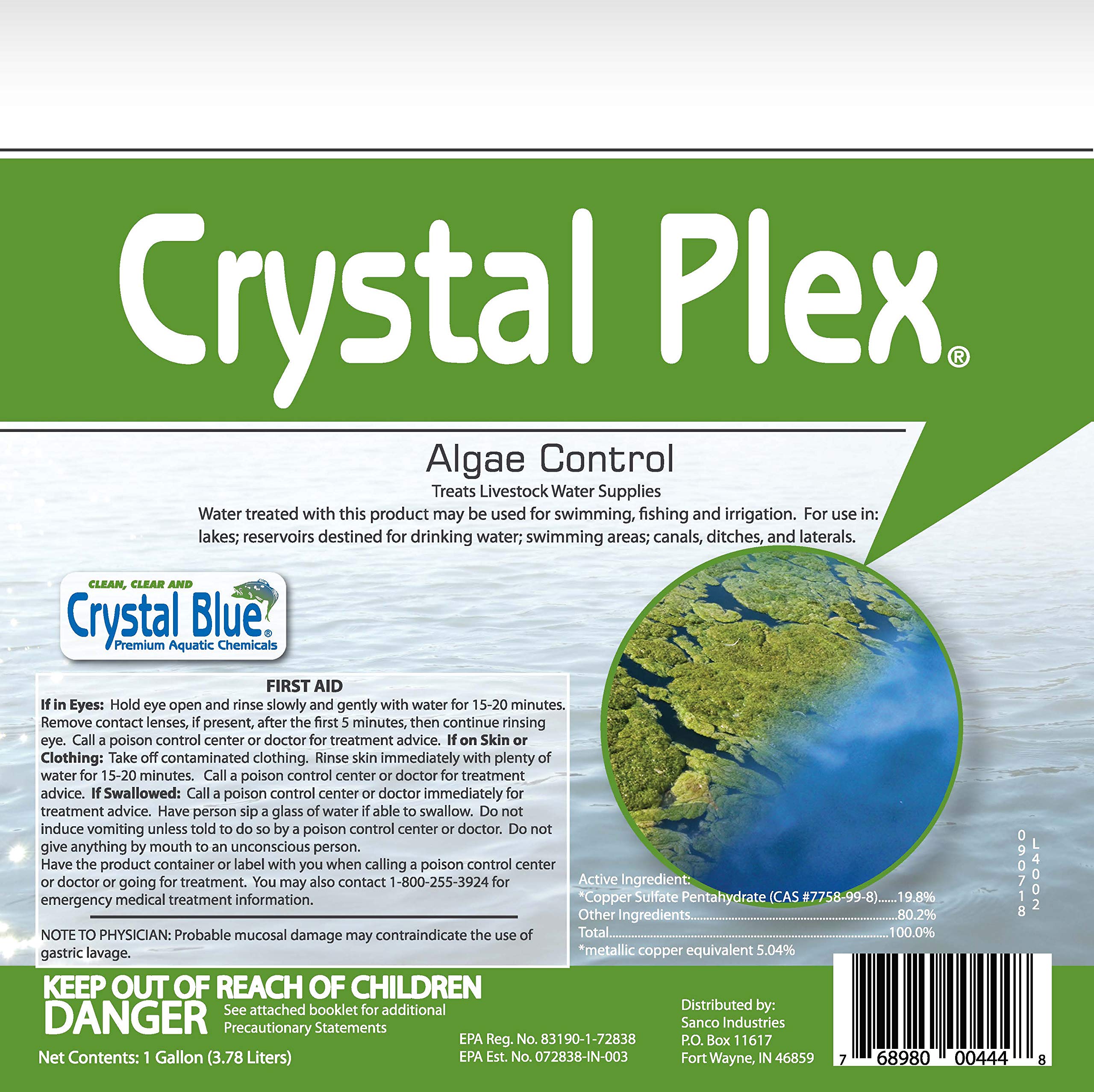 Crystal Plex chara and planktonic algae action for healthier pond cycles.