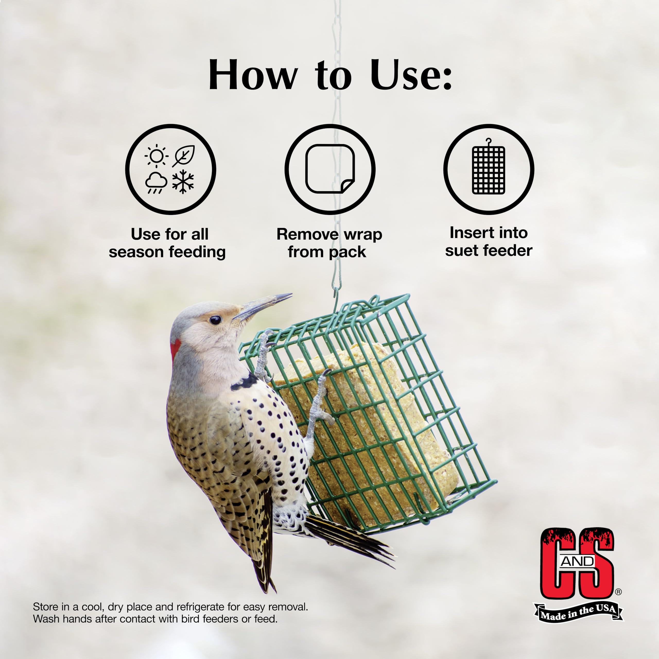 C&S High Energy Suet all-season use in a yard