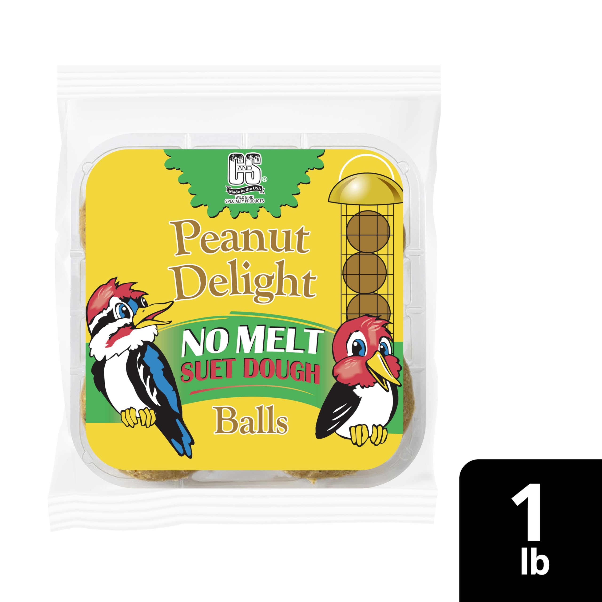 Flavor variety includes peanut, berry, and apple to attract diverse birds