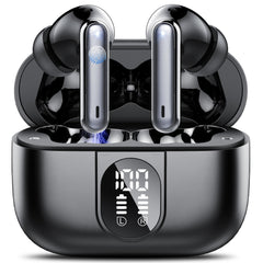 Csasan AI translation earbuds case with charging cradle, ideal for on-the-go translation.