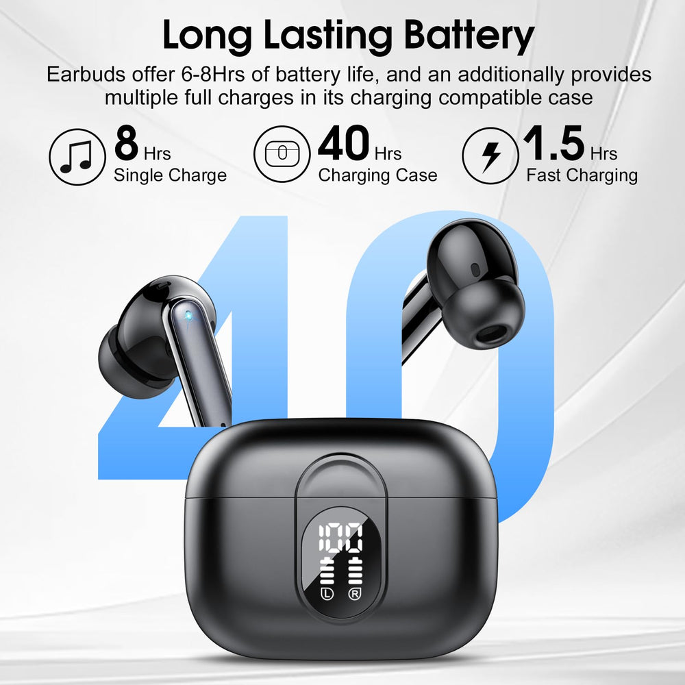 Csasan ENC noise cancellation reduces background noise up to 90%.
