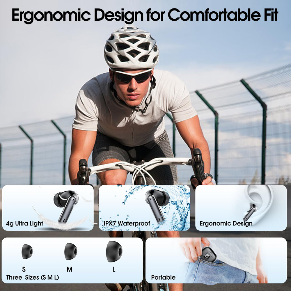 Csasan earbuds touch controls and broad Bluetooth compatibility.