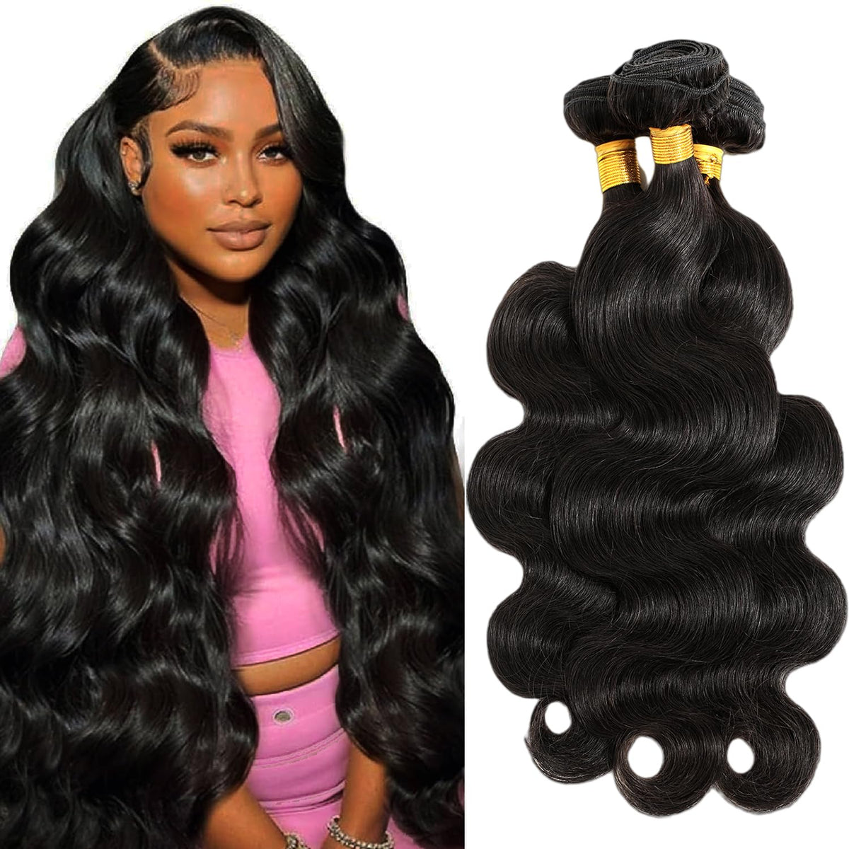 CSCHS 12A bundles, 22-inch, natural fullness and body wave.
