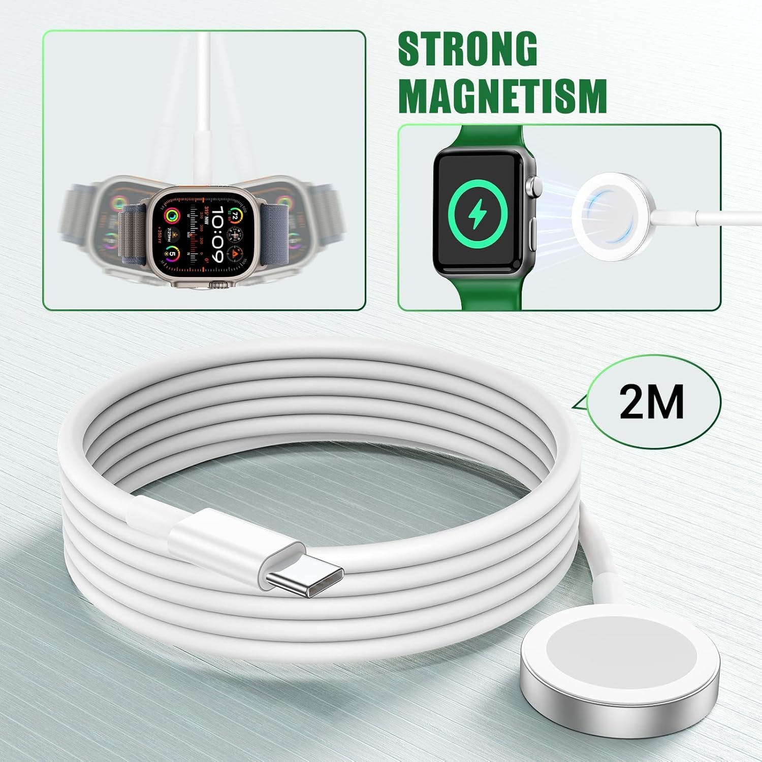 CSXZCOON USB-C wall charger block for quick watch charging.