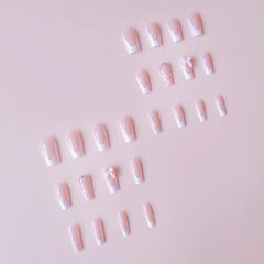 CTTHNBD 24-piece coffin press-on nails pack for complete at-home manicure options