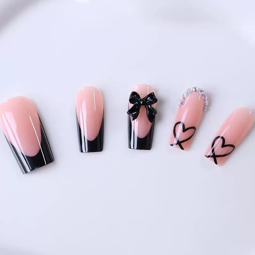 CTTHNBD 3D bow nails material provides durable, skin-friendly fashion.