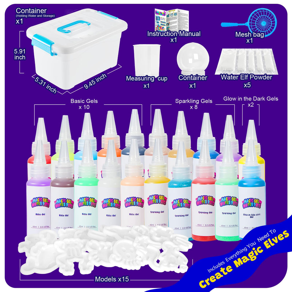 Cubetoou Glitter gel adds sparkle to water pet figures