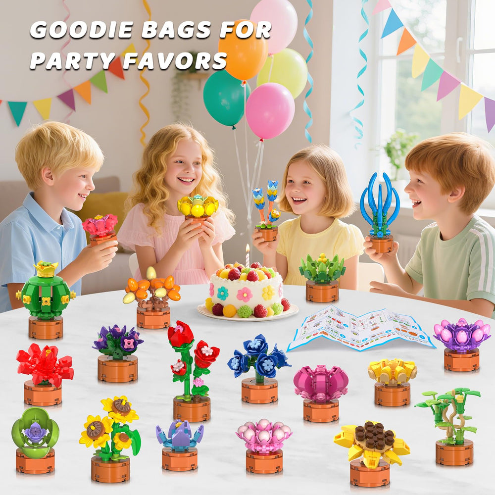 Cubimana colorful flower blocks for kids to boost fine motor skills.