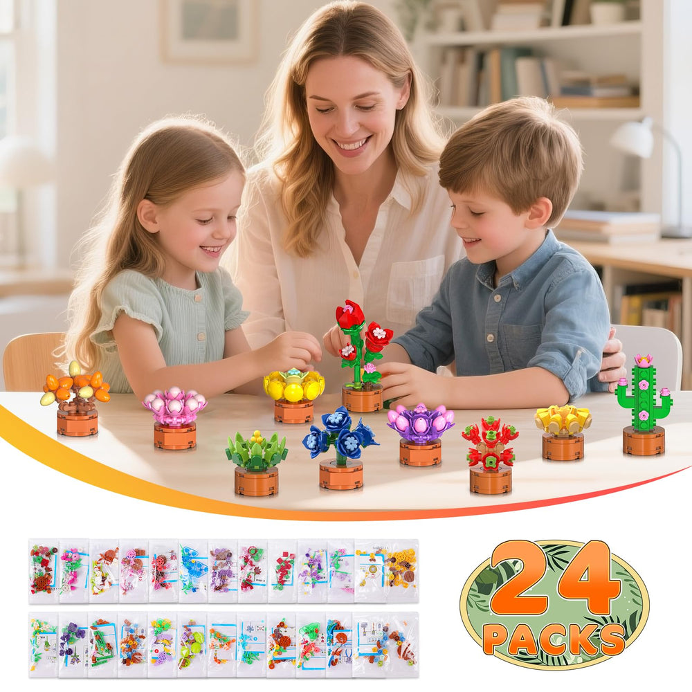 Cubimana Easter basket fillers with botanical building fun.