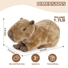 Cuckool Capybara plush lavender scent for calming moments