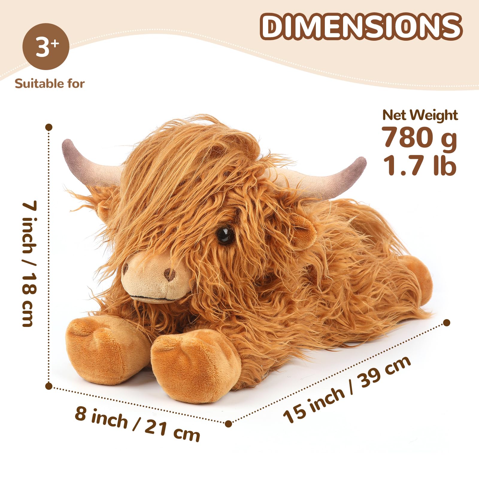 Cuckool Highland Cow gift with adoption certificate adds a personal touch.