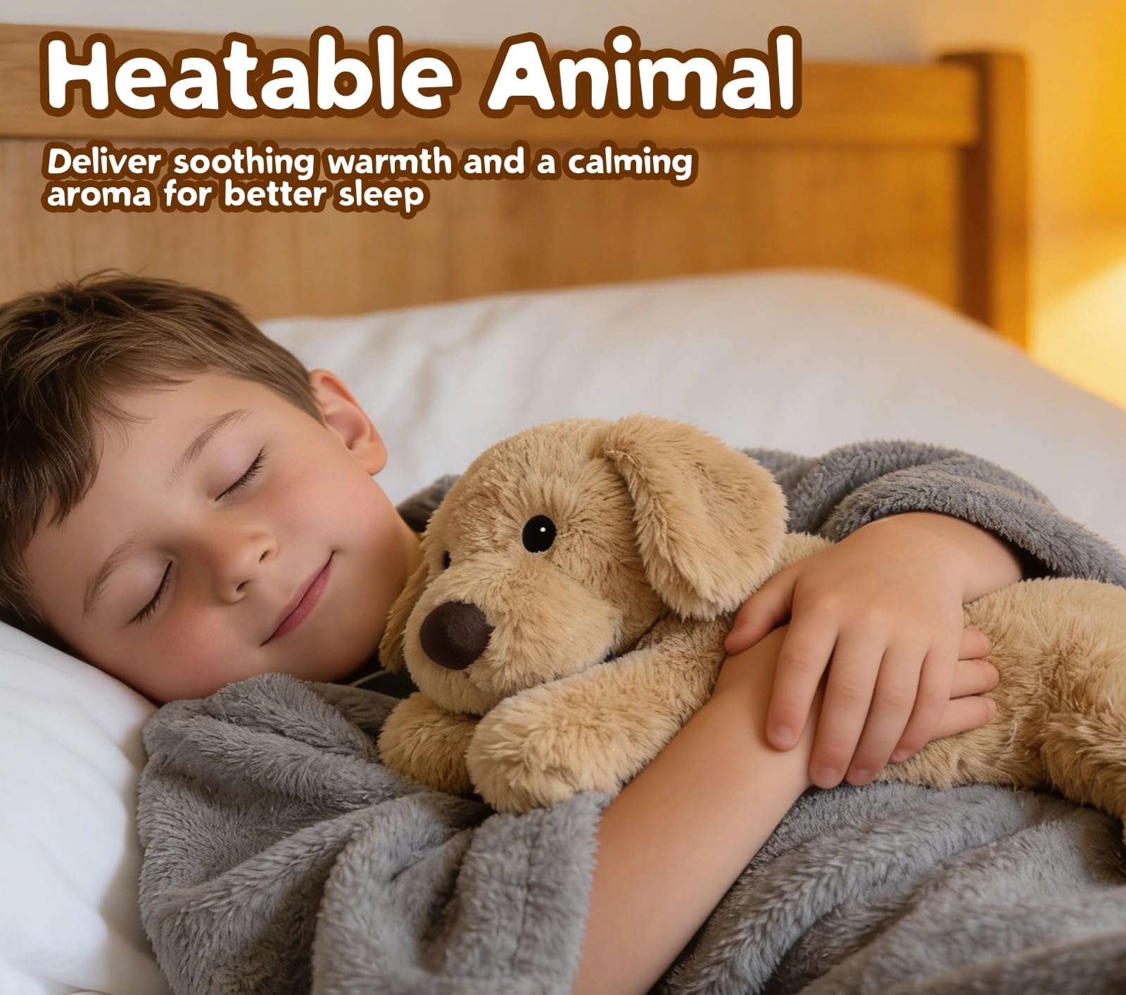 Cuckool lavender-scented puppy plush heat for calming bedtime rituals