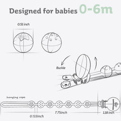 Cuddle Campus food-grade silicone beads for safe pacifier handling.