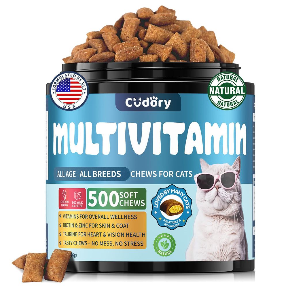 Cudory Taurine for Cats soft chews pack, tasty daily treat for heart health