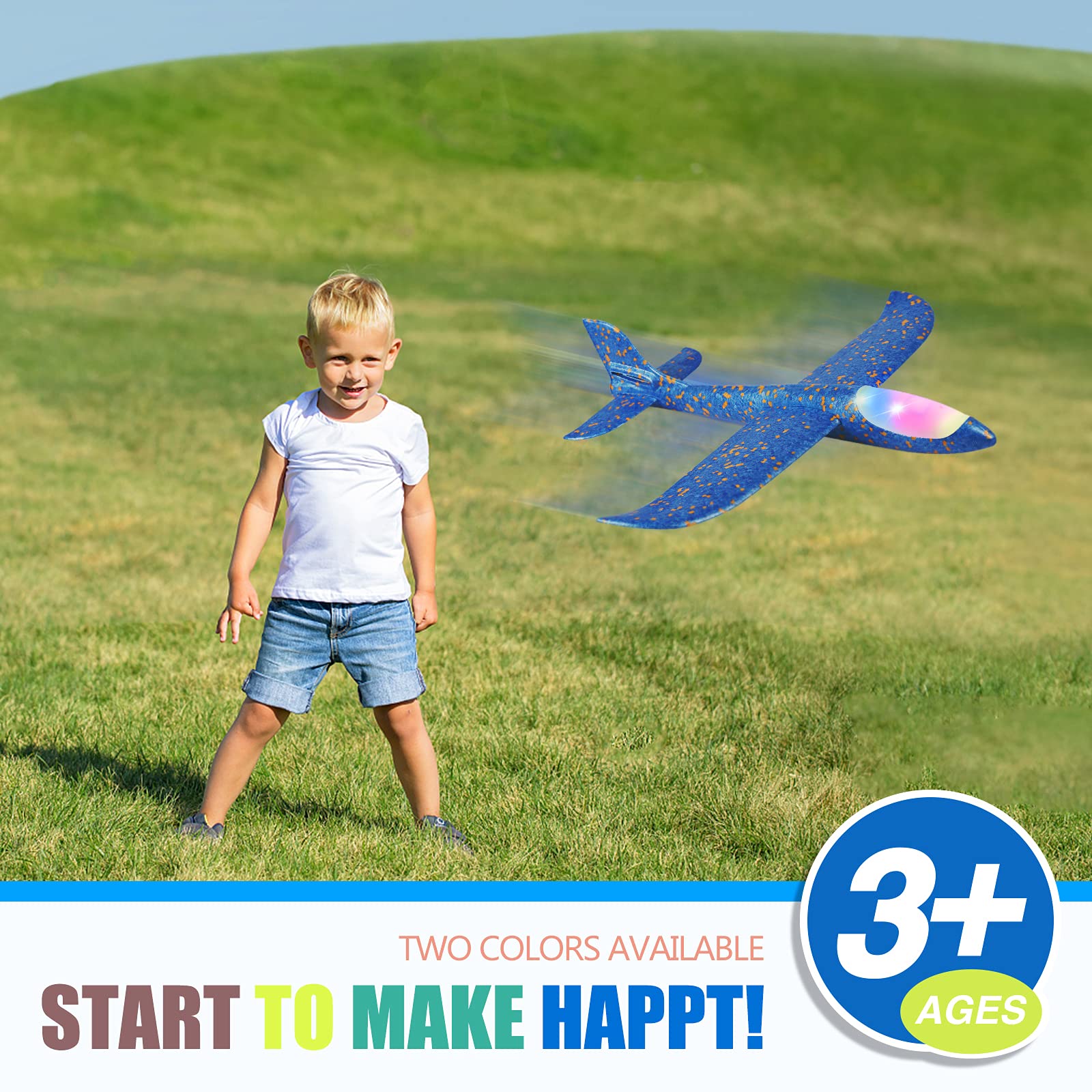 CUKU night flight with LED glow for dusk play sessions.