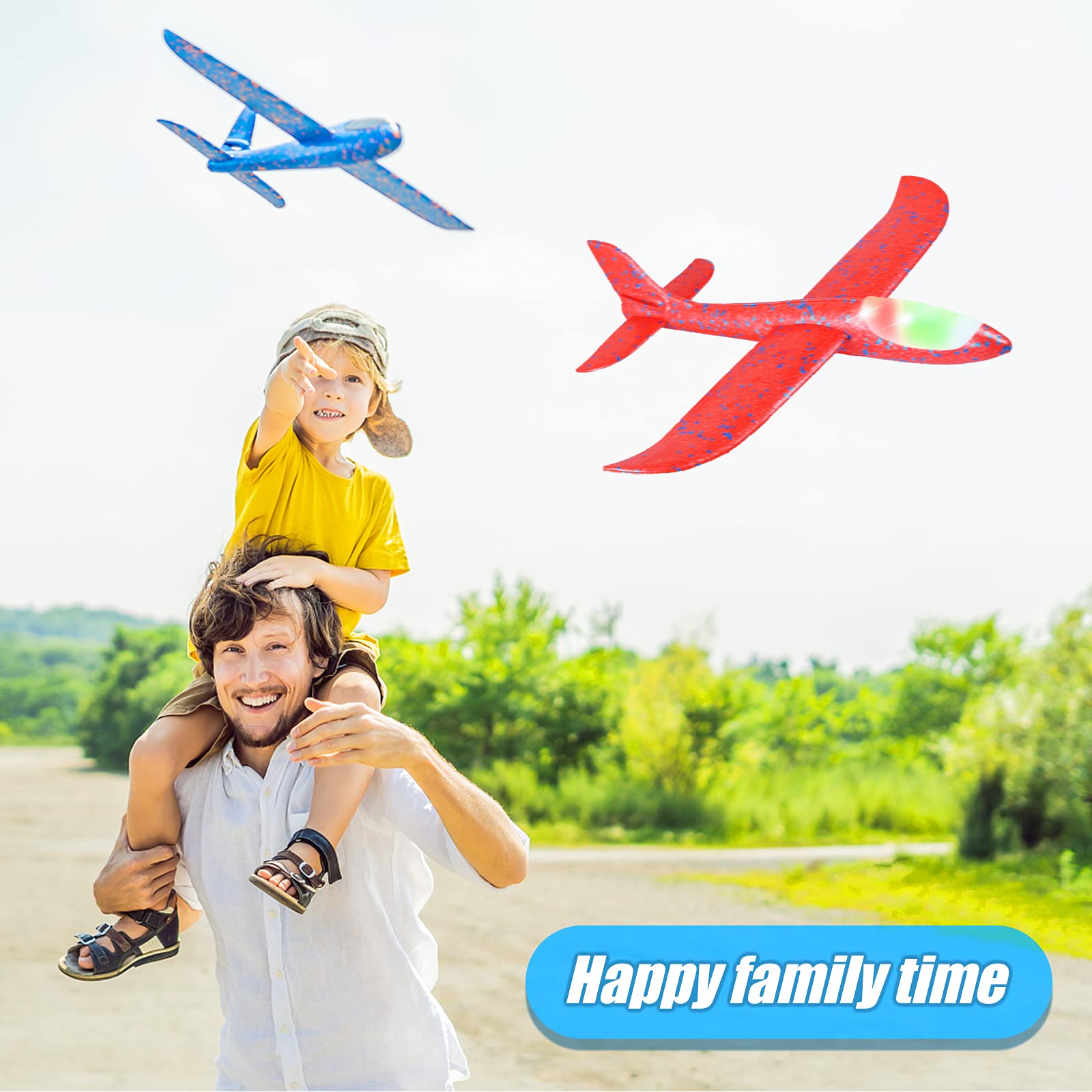 CUKU party gift idea: colorful foam airplane for birthdays and holidays.
