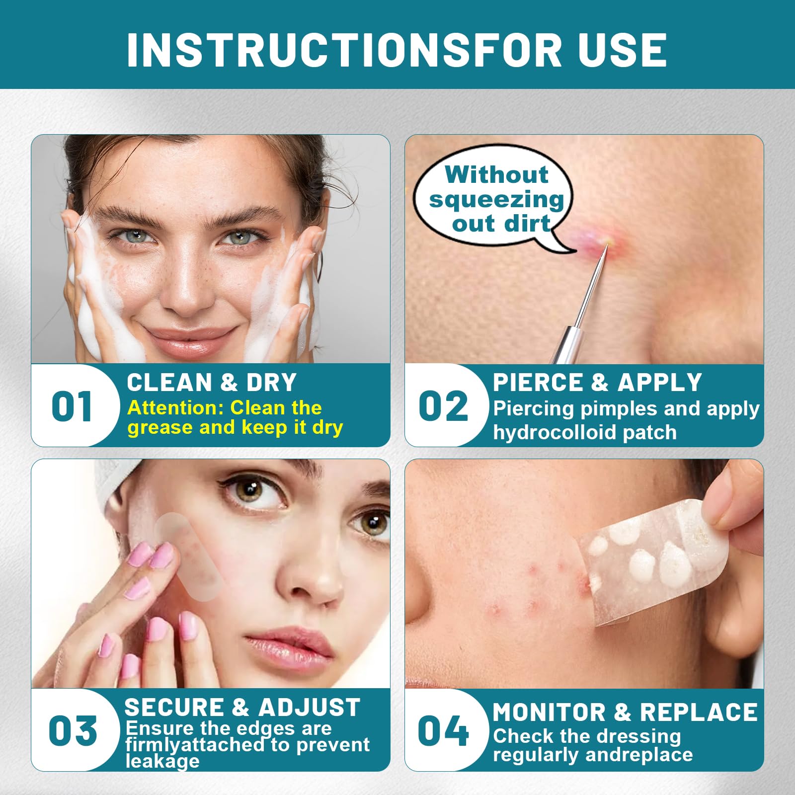 CUKWUYBY acne patches effective for back acne and hard-to-reach areas.