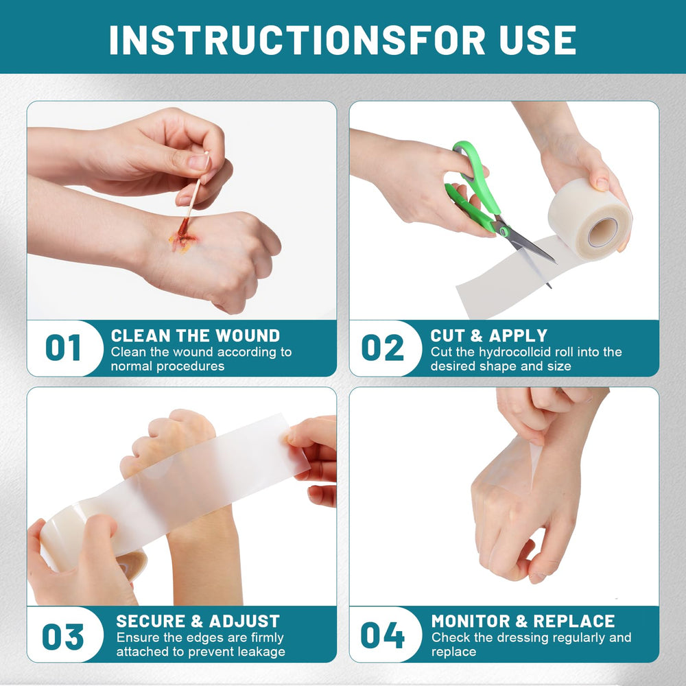CUKWUYBY transparent backing allows easy dressing checks and adjustments.