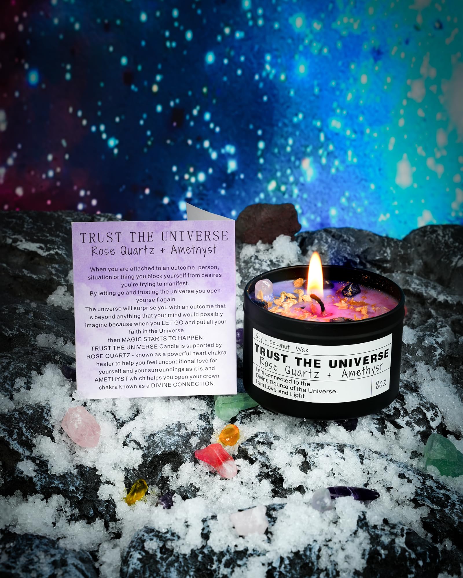 CULACEE Dried flowers candle adds cozy decor and aromatherapy ambiance