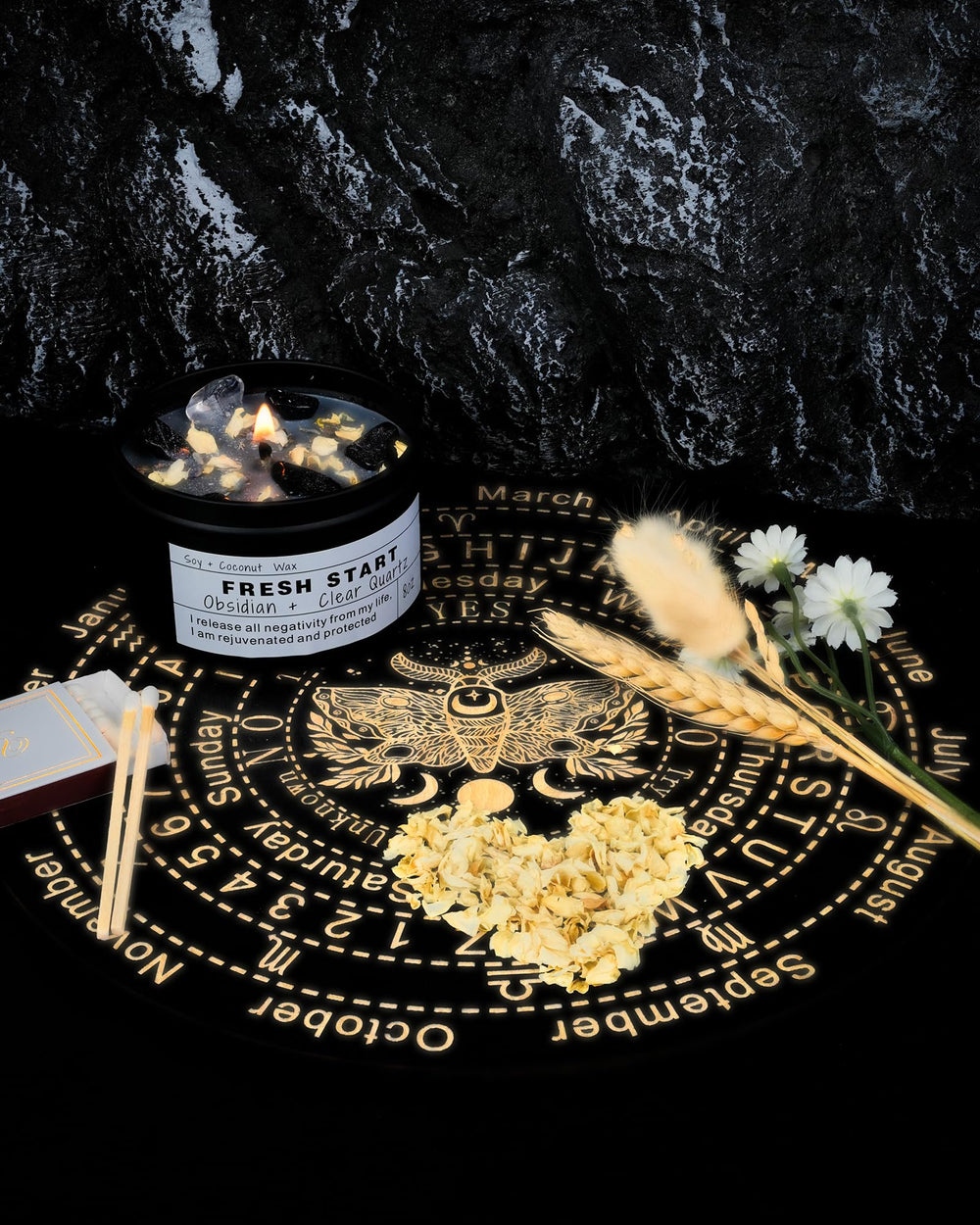 CULACEE Fresh Start dried flowers add natural beauty to relaxation rituals.